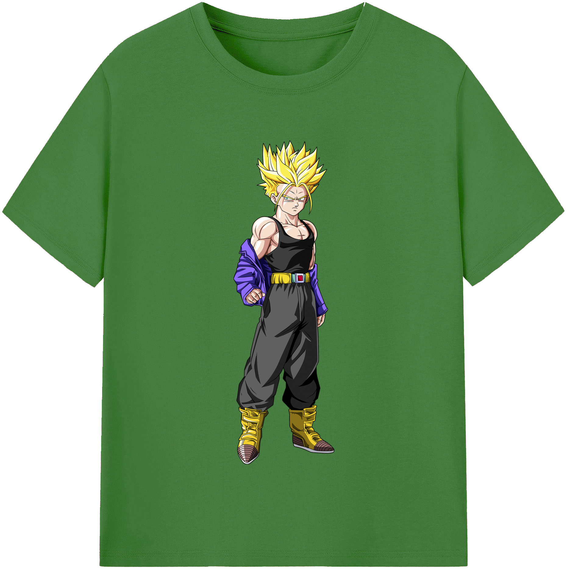 （画像用） ドラゴンボール トランクス（Torankusu）DRAGON BALL Trunks レディースカジュアルプリントTシャツ（綿100％）